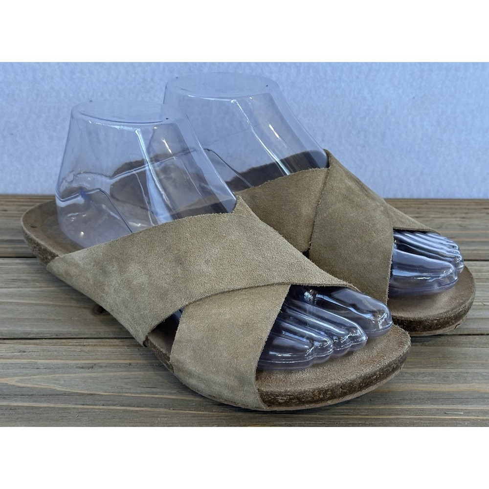 Yokono Suede Slides BOHO Travel Comfort Women's 8 Brown